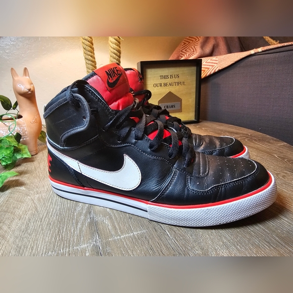 Nike Dunk High Retro – Black/Red/White – Size 10.5 - Picture 1 of 9